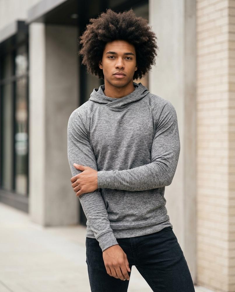 Zumieze - Ninor | Slim Fit Long-Sleeved Hoodie Men