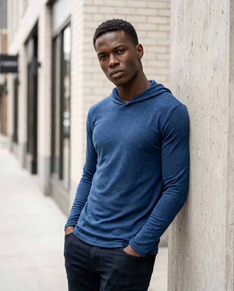 Zumieze - Ninor | Slim Fit Long-Sleeved Hoodie Men