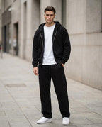 Zumieze - Alsan | Zip-Up Loose-Fit Hoodie Men