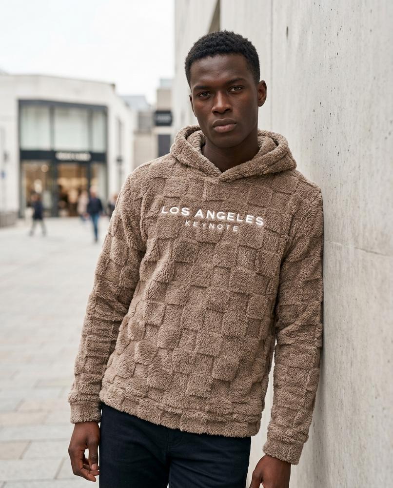 Zumieze - Vimel | Textured Embroidered Hoodie Men