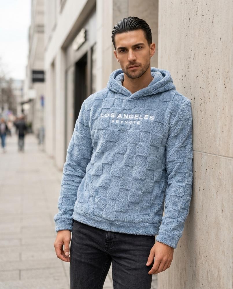 Zumieze - Vimel | Textured Embroidered Hoodie Men
