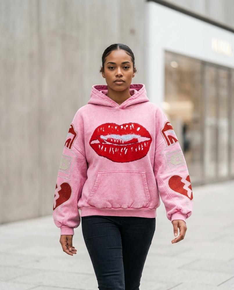 Zumieze - Comon | Sequined Washed Hoodie Men