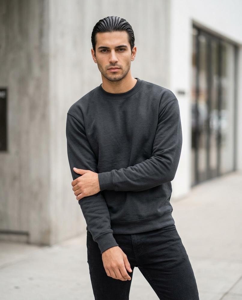 Zumieze - Levin | Crewneck Solid-Colored Sweatshirt Men