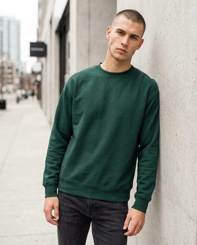 Zumieze - Levin | Crewneck Solid-Colored Sweatshirt Men