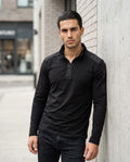 Zumieze - Novin | Quarter-Zip Reinforced Sweater Men