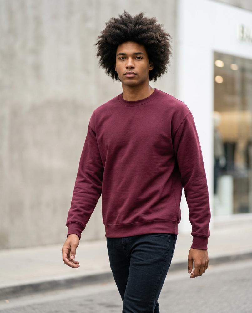 Zumieze - Levin | Crewneck Solid-Colored Sweatshirt Men