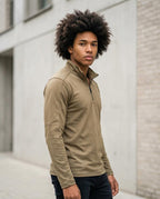 Zumieze - Novin | Quarter-Zip Reinforced Sweater Men