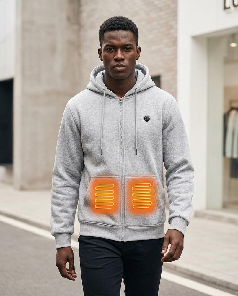 Zumieze - Risin | Heated Zip-Up Hoodie Men
