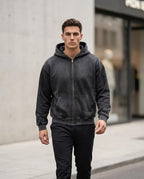 Zumieze - Tamir | Washed Zip-Up Hoodie Men