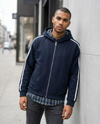 Zumieze - Lyvel | Zip-Up Striped Hoodie Men