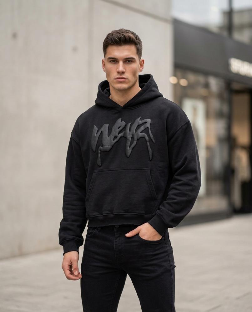 Zumieze - Ketir | Oversized Embossed Hoodie Men
