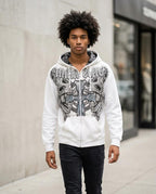 Zumieze - Lemar | Zip-Up Graphic Hoodie Men
