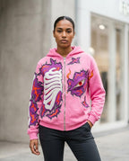 Zumieze - Dazan | Appliquéd Zip-Up Hoodie Men