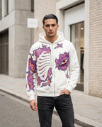 Zumieze - Dazan | Appliquéd Zip-Up Hoodie Men