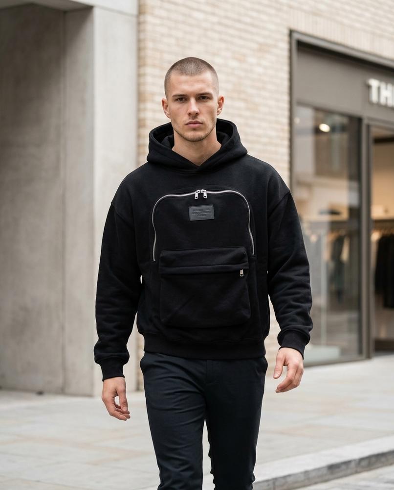Zumieze - Lymor | Relaxed Fit Zippered Hoodie Men