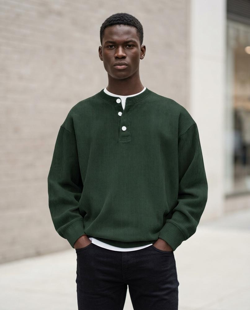 Zumieze - Tilom | Ribbed Long-Sleeved Sweater Men