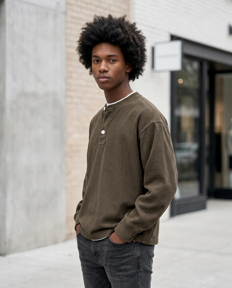 Zumieze - Tilom | Ribbed Long-Sleeved Sweater Men