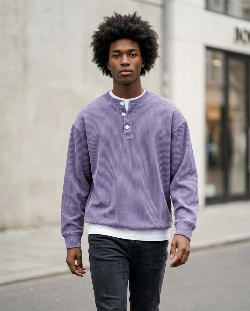 Zumieze - Tilom | Ribbed Long-Sleeved Sweater Men