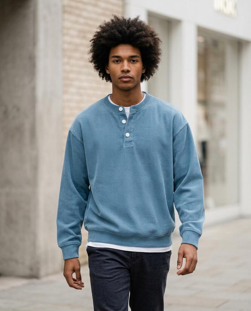 Zumieze - Tilom | Ribbed Long-Sleeved Sweater Men