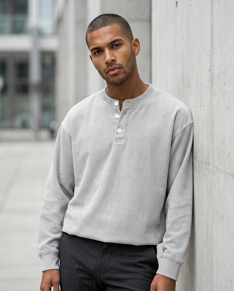 Zumieze - Tilom | Ribbed Long-Sleeved Sweater Men