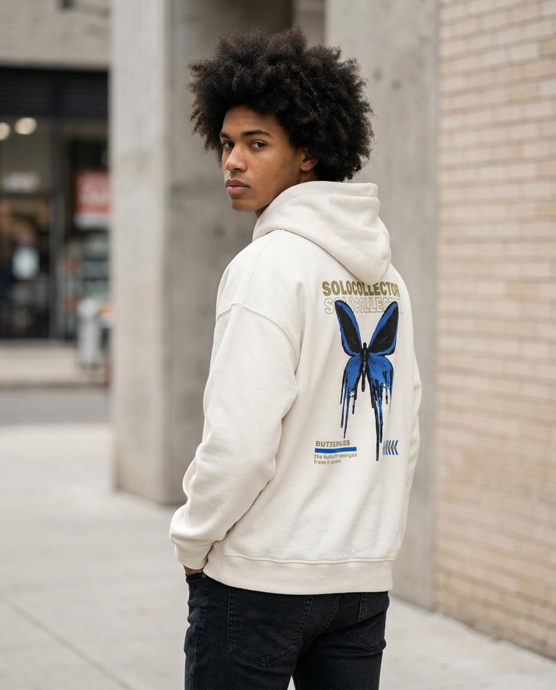 Zumieze - Rinal | Printed Relaxed-Fit Hoodie Men