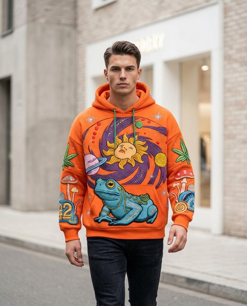 Zumieze - Vasan | Embroidered Graphic Hoodie Men