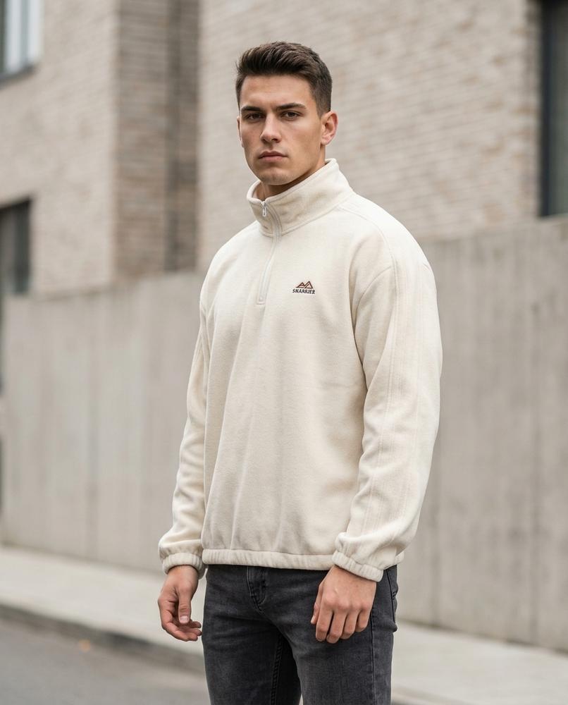 Zumieze - Mivar | Fleece Quarter-Zip Sweatshirt Men