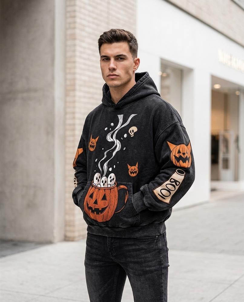 Zumieze - Mimor | Washed Printed Hoodie Men