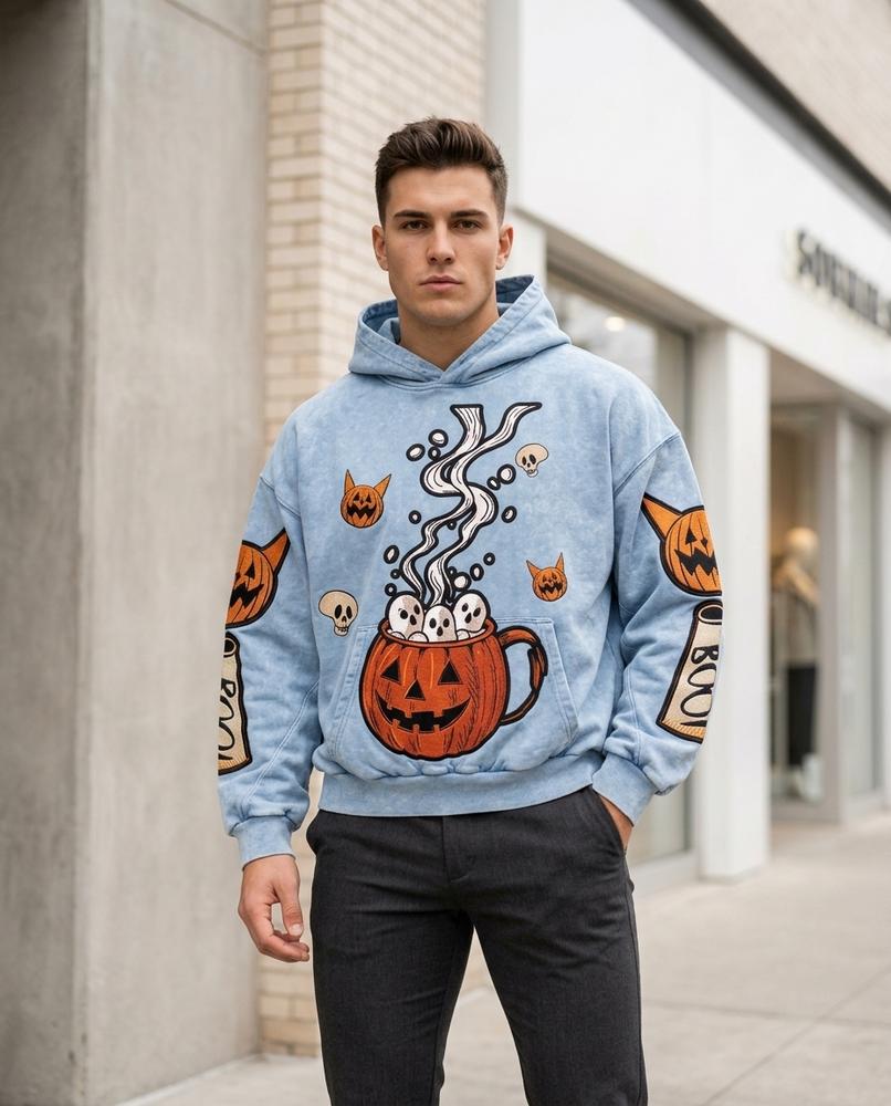Zumieze - Mimor | Washed Printed Hoodie Men