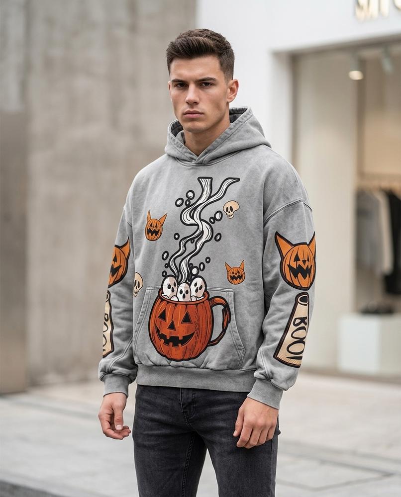 Zumieze - Mimor | Washed Printed Hoodie Men