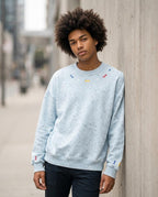 Zumieze - Karal | Embroidered Textured Sweatshirt Men