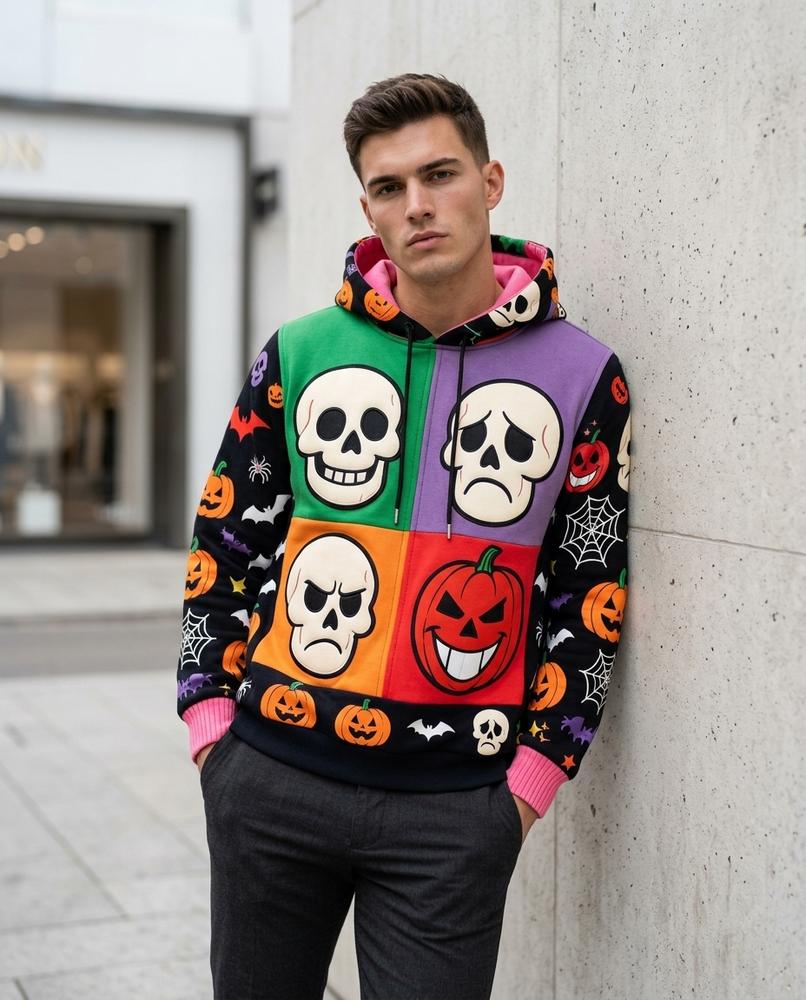 Zumieze - Kesen | Color-Block Graphic Hoodie Men