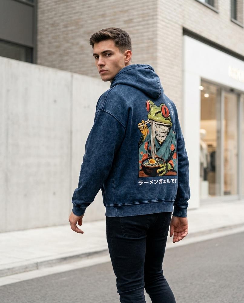 Zumieze - Leral | Printed Cotton Hoodie Men