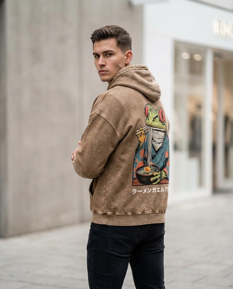 Zumieze - Leral | Printed Cotton Hoodie Men