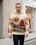 Zumieze - Zadan | Embroidered Knit Hoodie Men