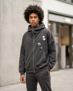 Zumieze - Lysin | Zip-Up Relaxed-Fit Hoodie Men