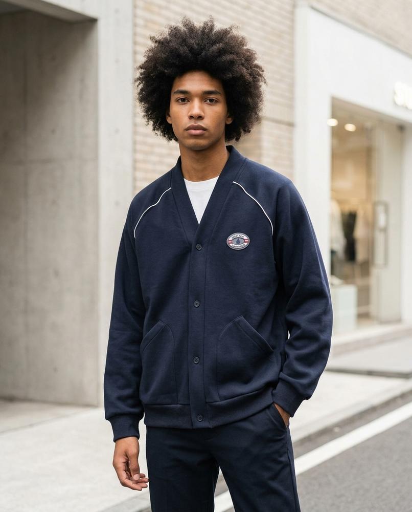 Zumieze - Nenav | Button-Up Heathered Cardigan Men