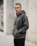 Zumieze - Mimel | Washed Zip-Up Hoodie Men
