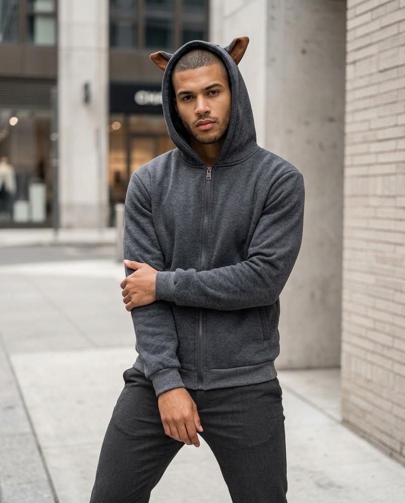 Zumieze - Yonal | Zip-Up Eared Hoodie Men