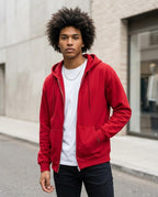 Zumieze - Razan | Zip-Up Slim-Fit Hoodie Men