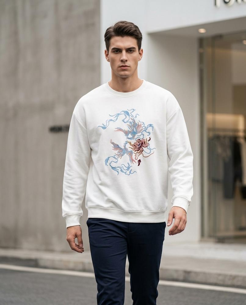 Zumieze - Tiral | Embroidered Cotton Sweatshirt Women