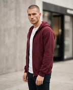 Zumieze - Razan | Zip-Up Slim-Fit Hoodie Men