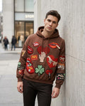 Zumieze - Vetir | Appliquéd Relaxed Fit Hoodie Men