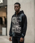 Zumieze - Elral | Printed Zip-Up Hoodie Men