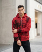 Zumieze - Elral | Printed Zip-Up Hoodie Men