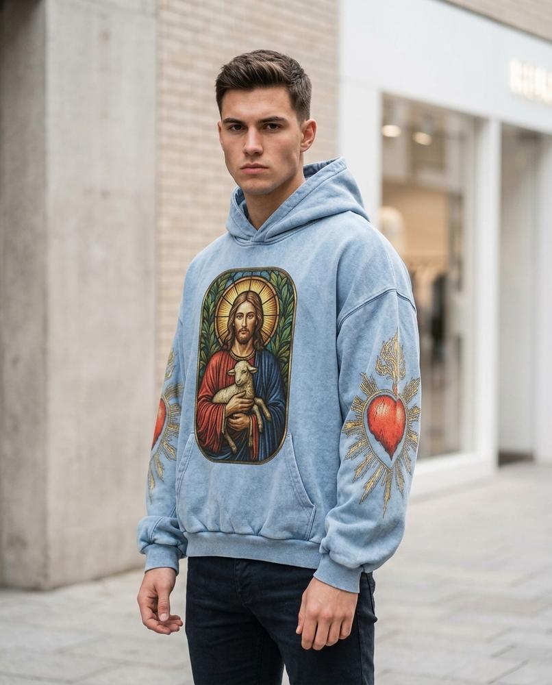 Zumieze - Casel | Washed Printed Hoodie Men