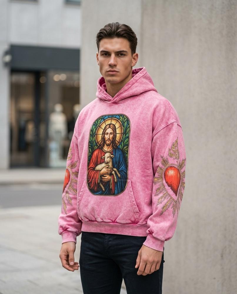 Zumieze - Casel | Washed Printed Hoodie Men