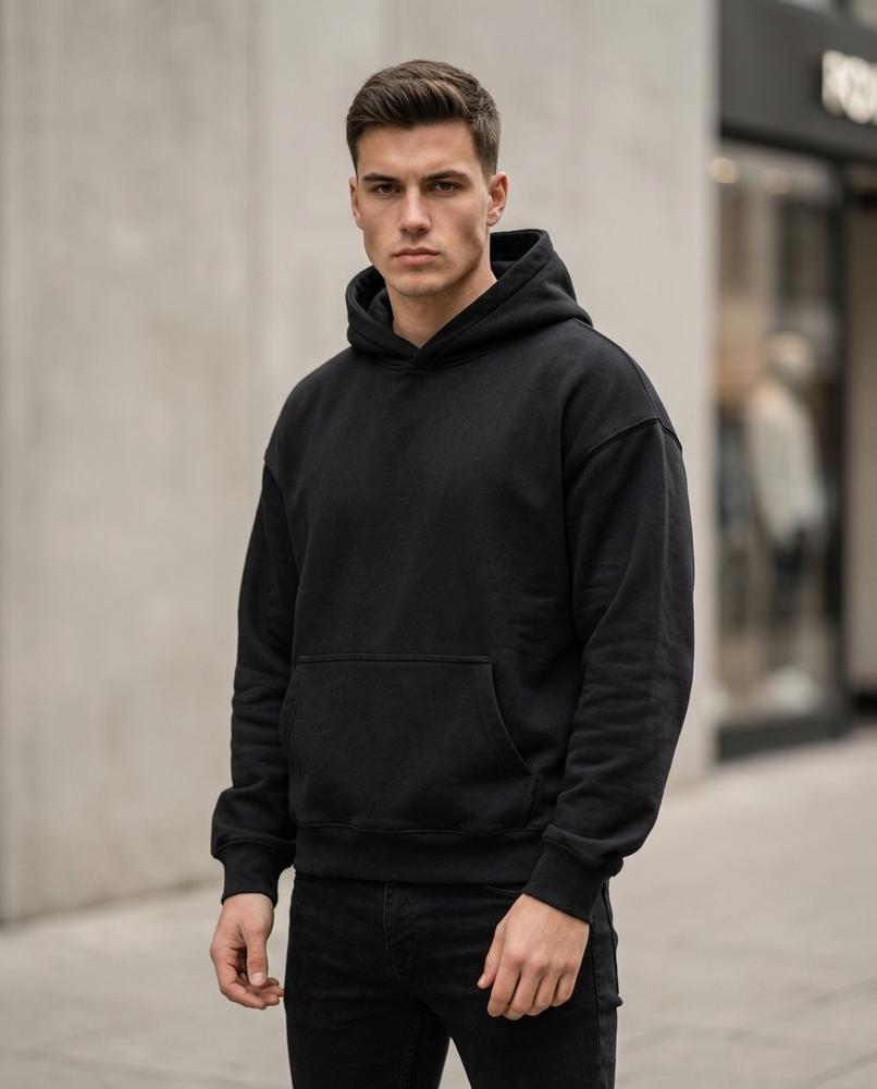 Zumieze - Lelev | Relaxed Fit Fleece-Lined Hoodie Men