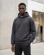Zumieze - Lelev | Relaxed Fit Fleece-Lined Hoodie Men