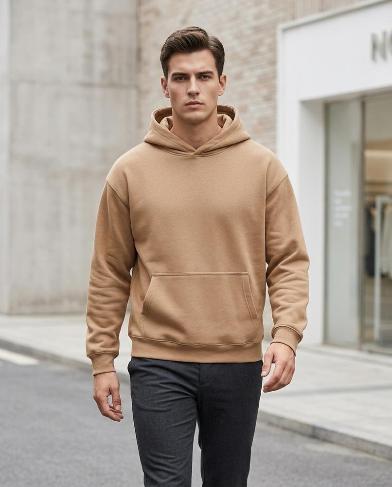 Zumieze - Lelev | Relaxed Fit Fleece-Lined Hoodie Men